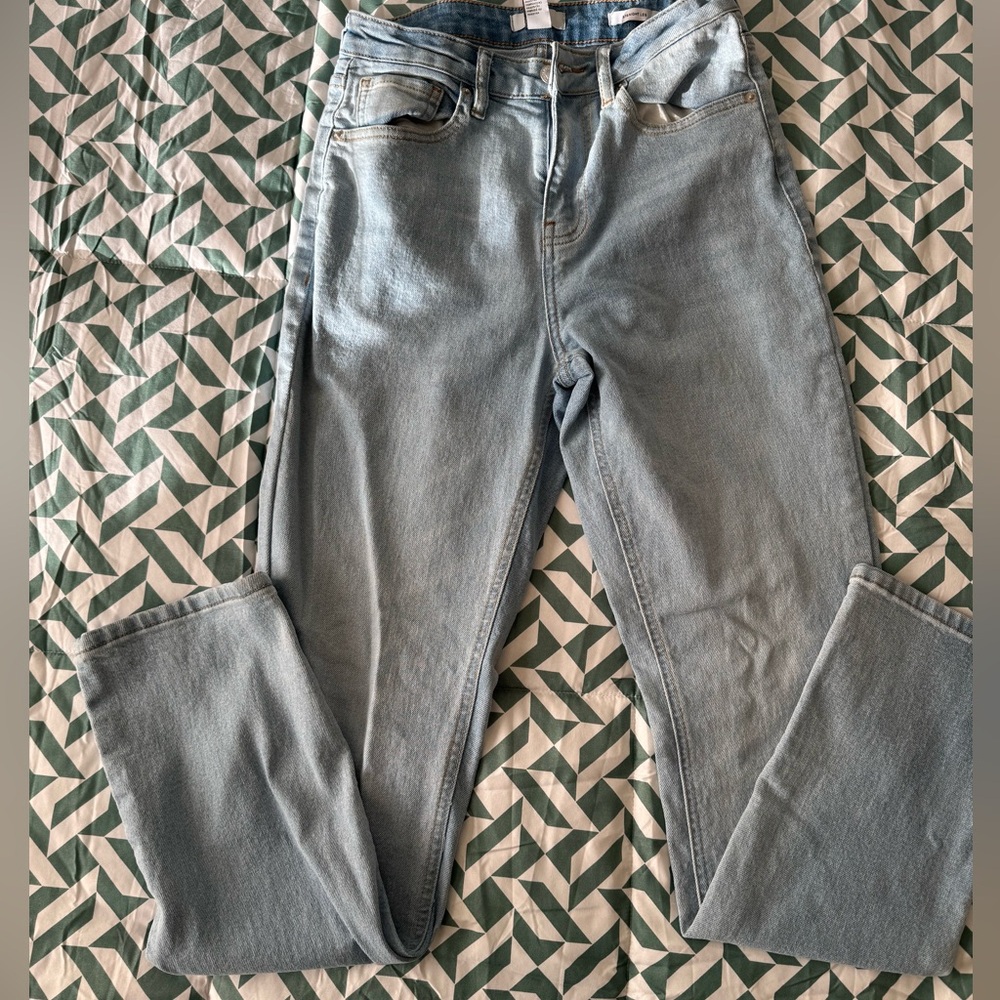 Forever 21 Light Blue Straight Leg Jeans